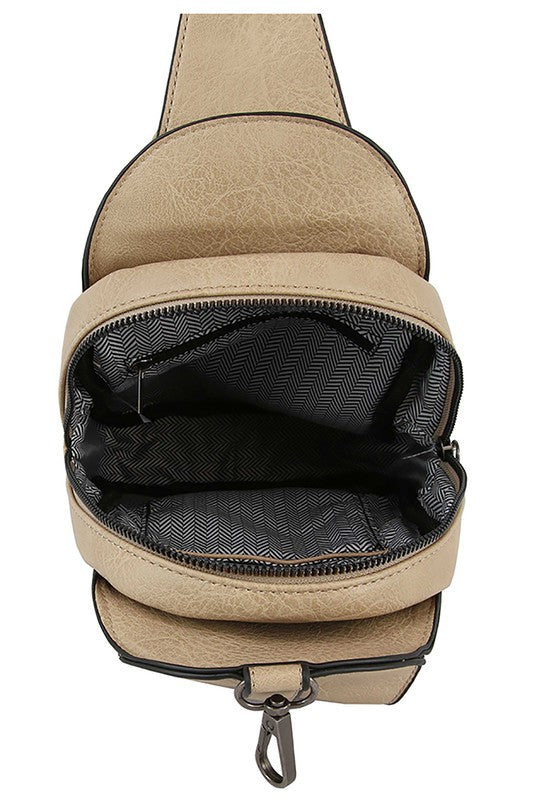 Buckle Pocket Sling Bag Backpack  (Online Only)