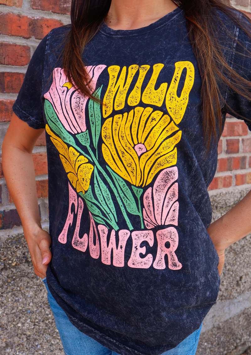 Wild Flower Mineral Washed Tee