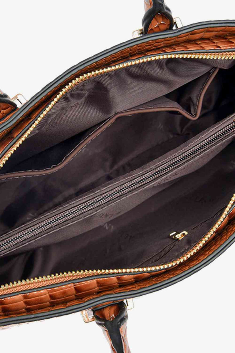 Textured Vegan Leather Handbag (Online Only)