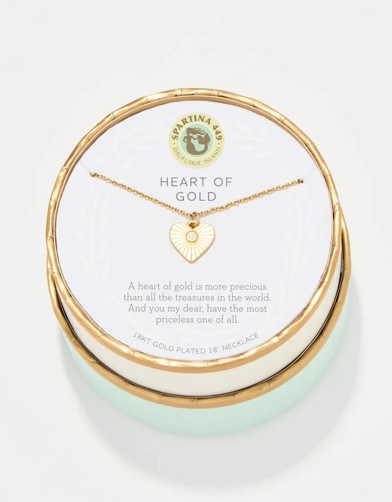 Heart Of Gold Spartina Necklace