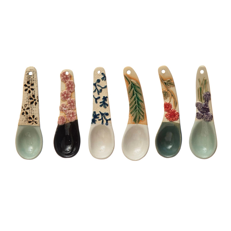 Hand Painted Stoneware Spoon