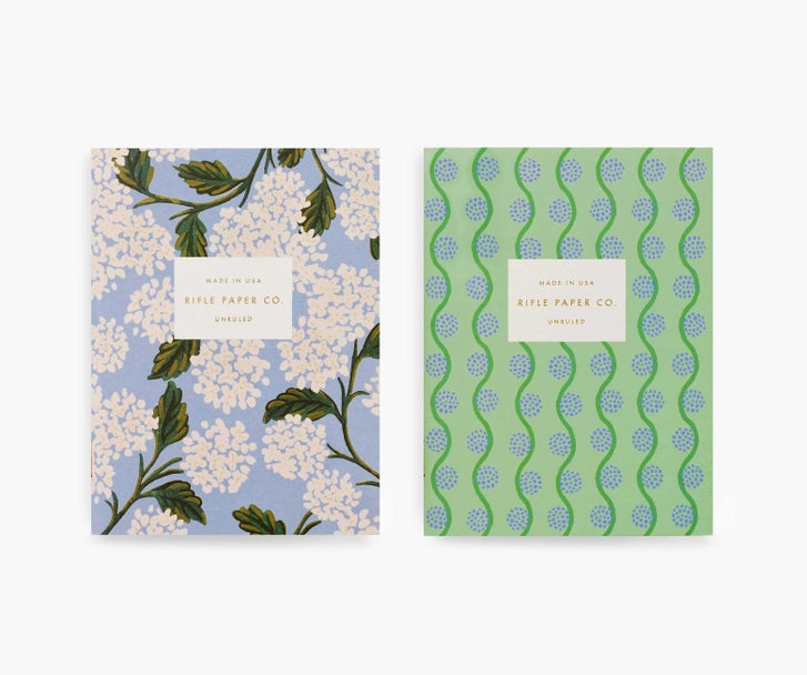 Hydrangea Pair Pocket Notebooks