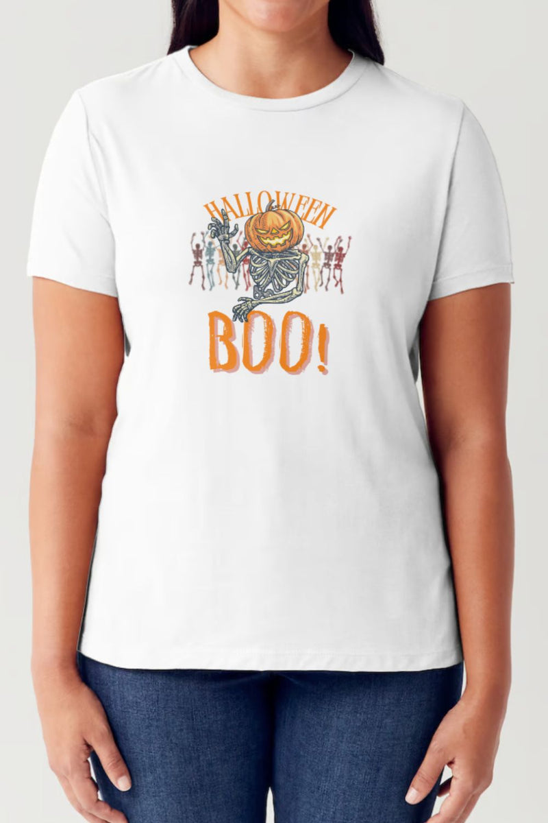 Pumpkin Skeleton Graphic Tee (Online Only/Ships from USA)