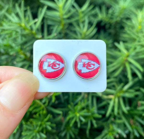 Kansas City Chiefs Stud Earrings Pair (Online Only)