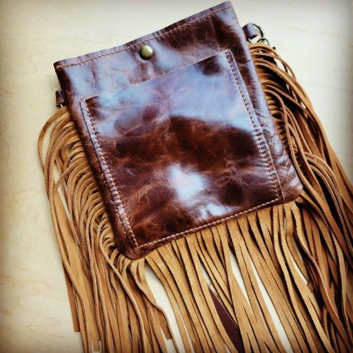 Cow Hide Bag with Brown Paisley (Online Only)