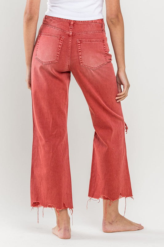 90s Vintage Crop Flare Jeans (Online Only/Ships from USA)