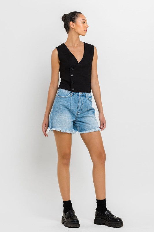 Super High Rise Pleats Shorts (Online Only/Ships from USA)