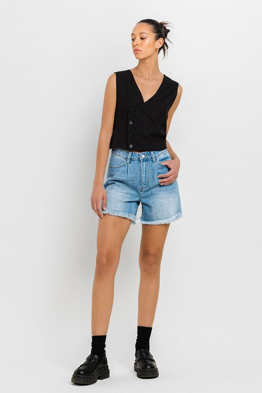 Super High Rise Pleats Shorts (Online Only/Ships from USA)