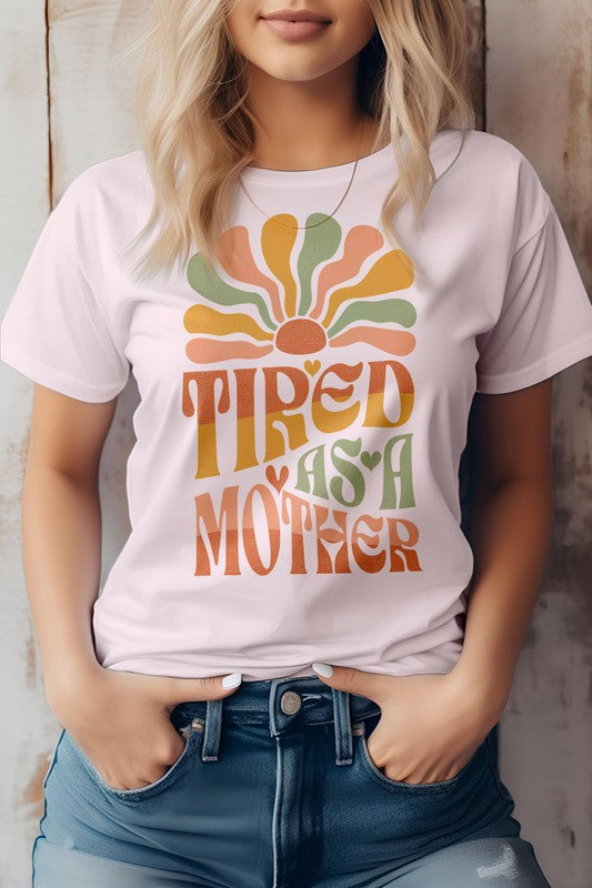 Tired as a Mother Retro Graphic Tee (Online Only/Ships from USA)