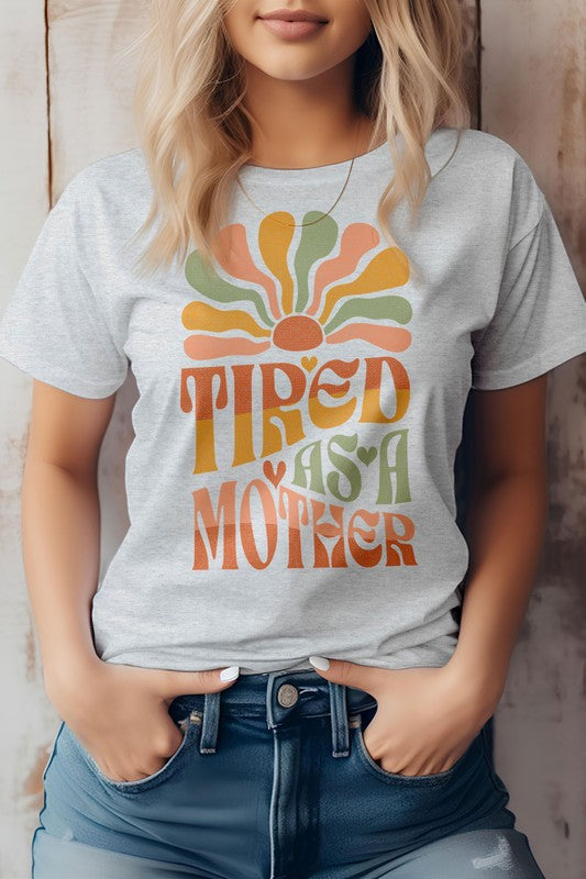 Tired as a Mother Retro Graphic Tee (Online Only/Ships from USA)