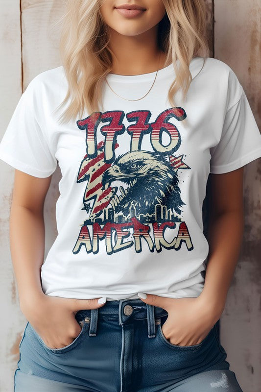 1776 America 4th of July Graphic Tee (Online Only/Ships from USA)