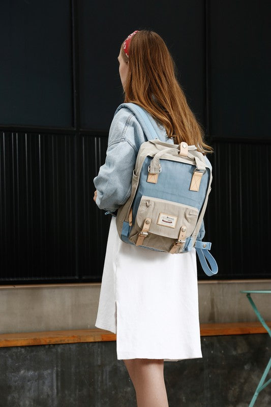 14.9 VINTAGE WATERPROOF BACKPACK-MULTI  (Online Only/Ships from USA)