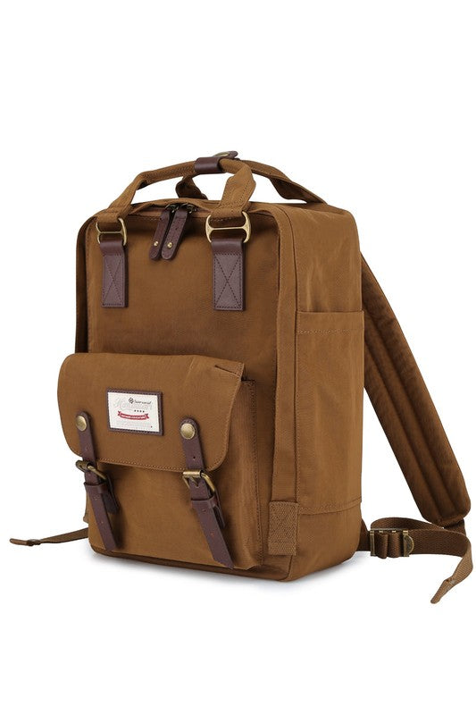 14.9 VINTAGE WATERPROOF BACKPACK-SOLID  (Online Only/Ships from USA)