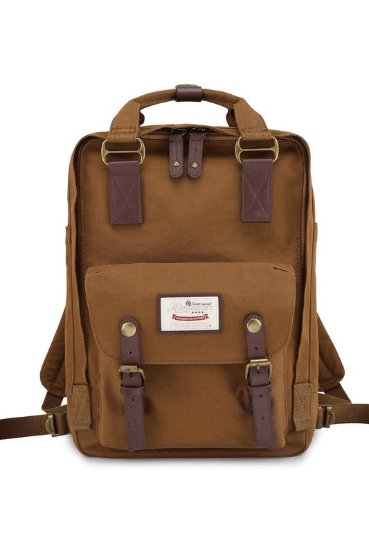 14.9 VINTAGE WATERPROOF BACKPACK-SOLID  (Online Only/Ships from USA)