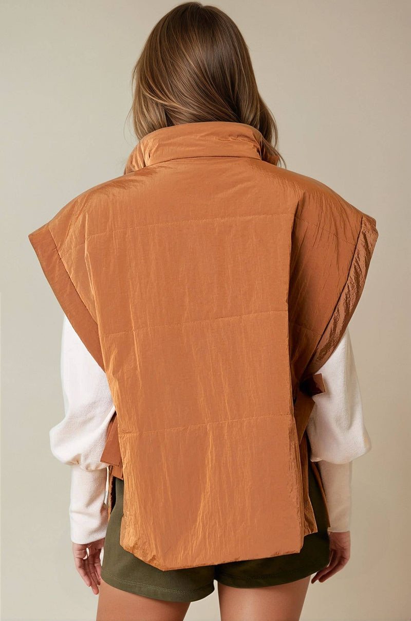 TIE SIDE PUFFER VEST
