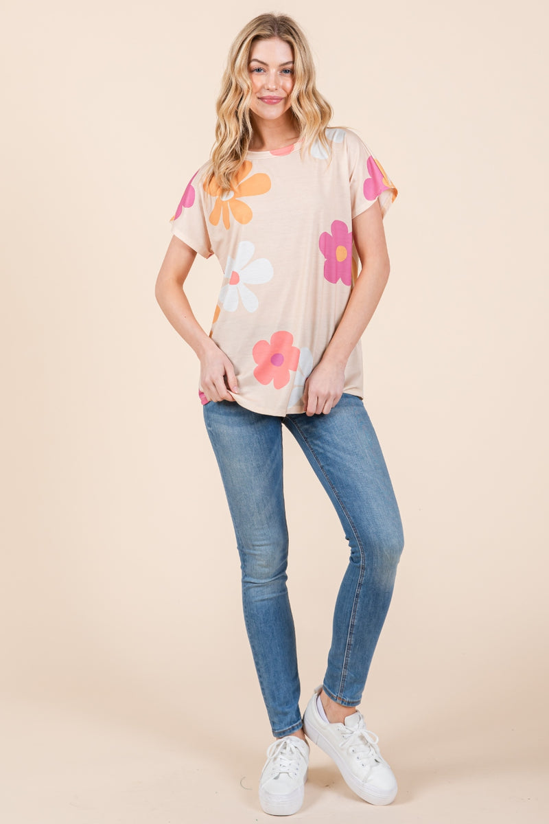 Floral Short Sleeve T-Shirt (Online Only/Ships from USA)