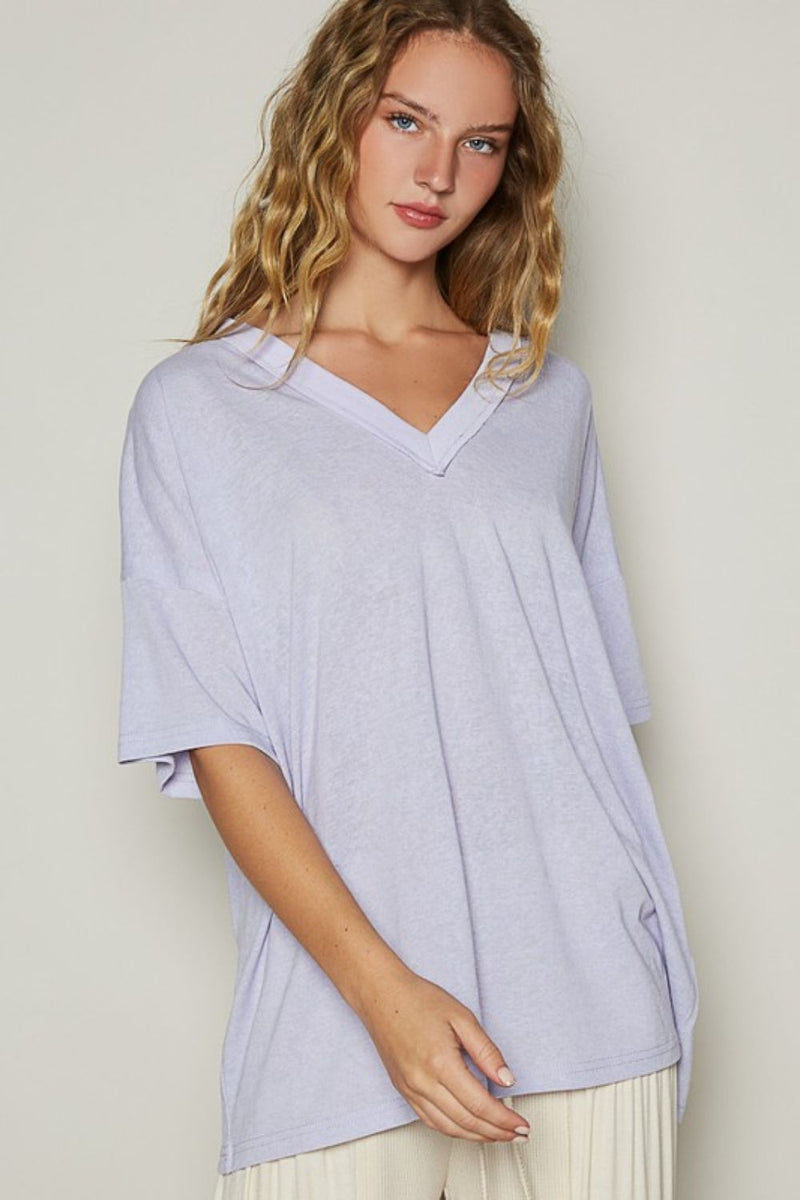 V-Neck Half Sleeve T-Shirt (Online Only/Ships from USA)