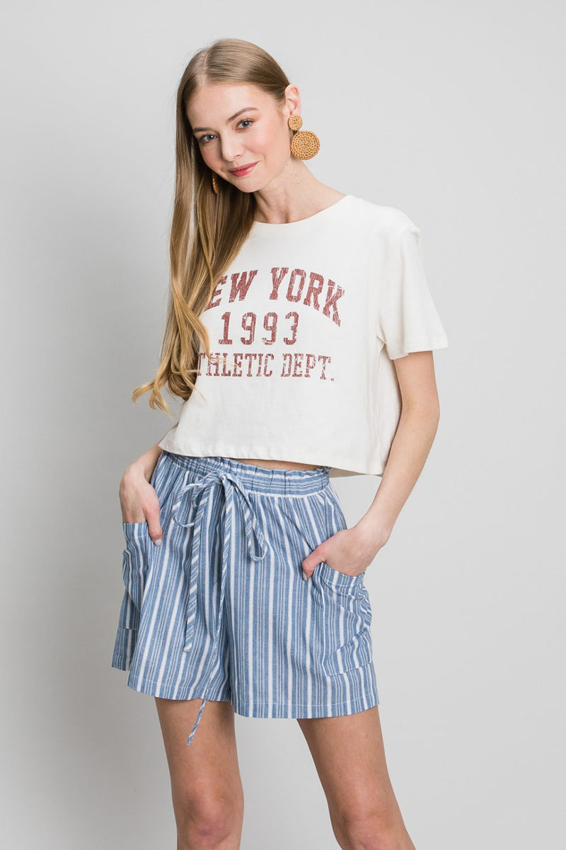 Yarn Dye Striped Shorts (Online Only/Ships from USA)