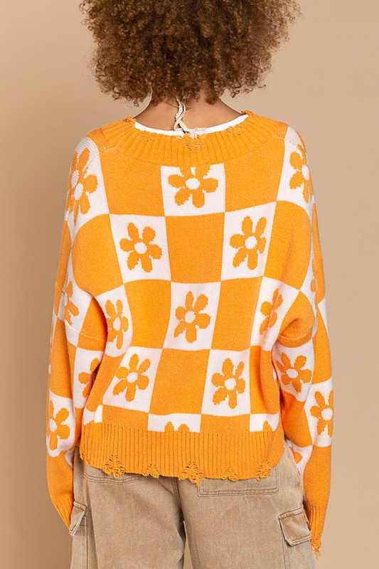 Oversized Round Neckline Sweater Top  (Online Only/Ships from USA)