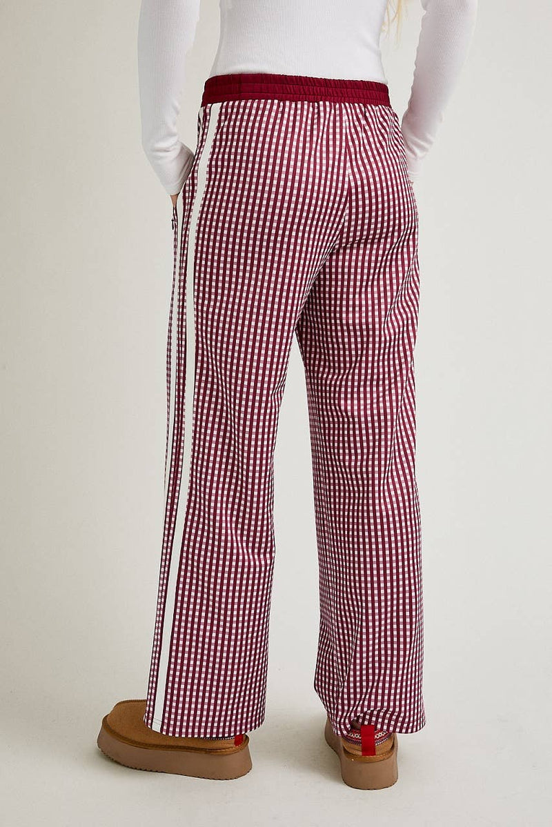 MID RISE SIDE STRIPE DETAIL TRACK PANTS