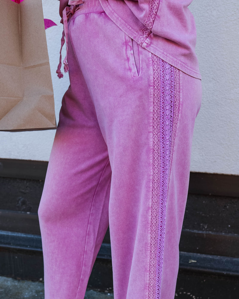 Pretty in Pink Crochet Pant