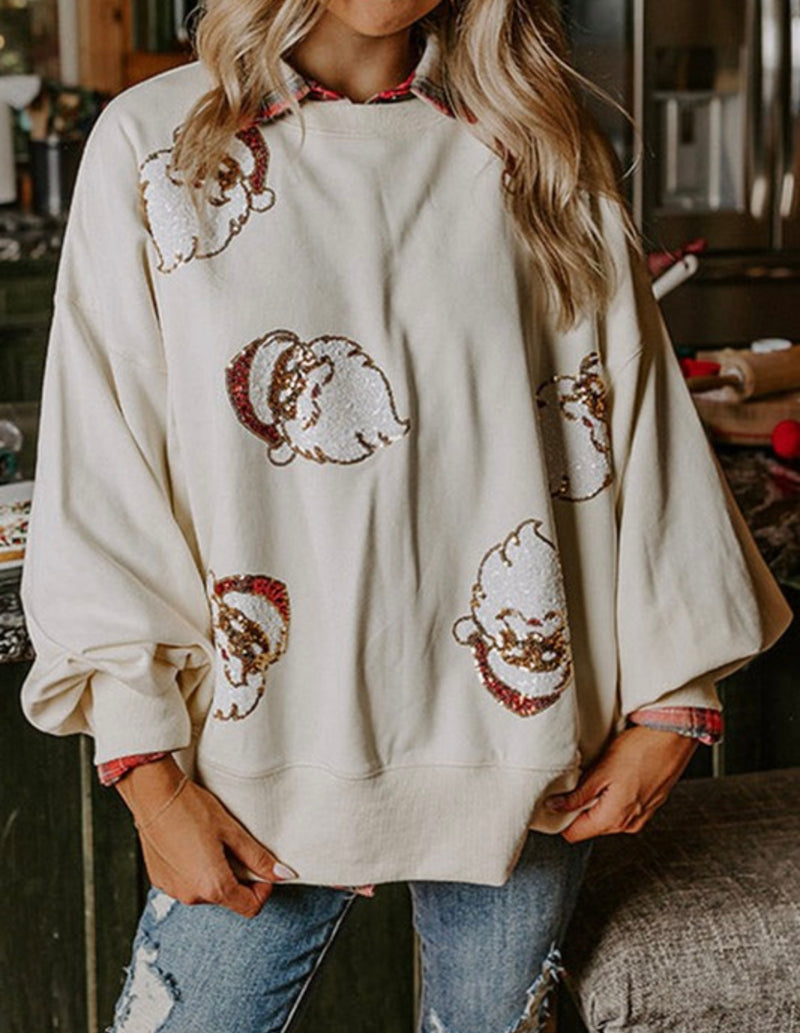 Sequin Santa Sweatshirt