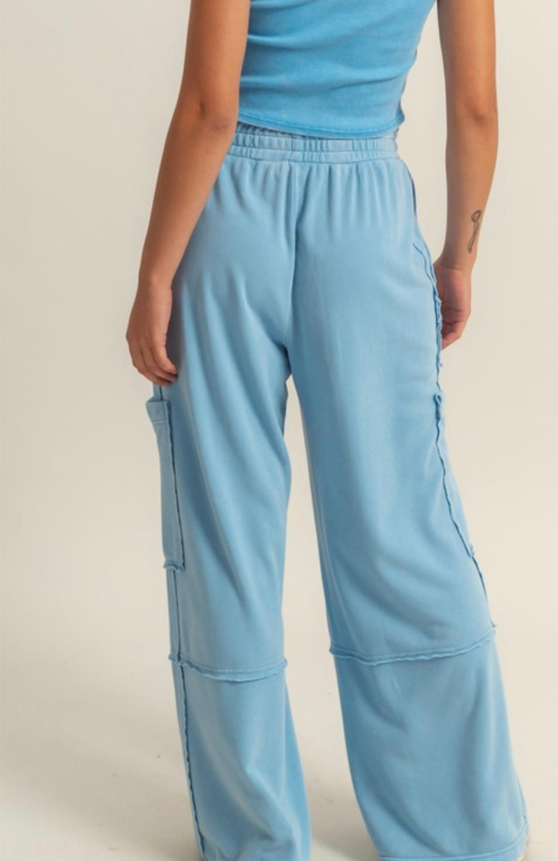 Blue Sky Cargo Knit Pants