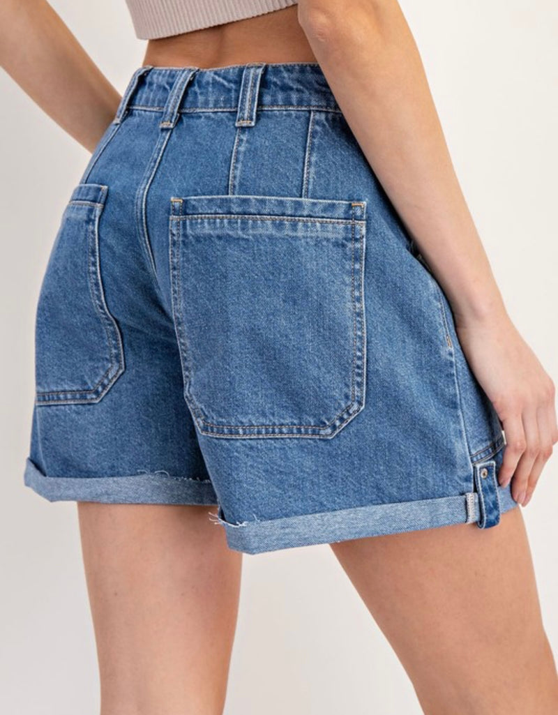 Patch Pocket Denim Short