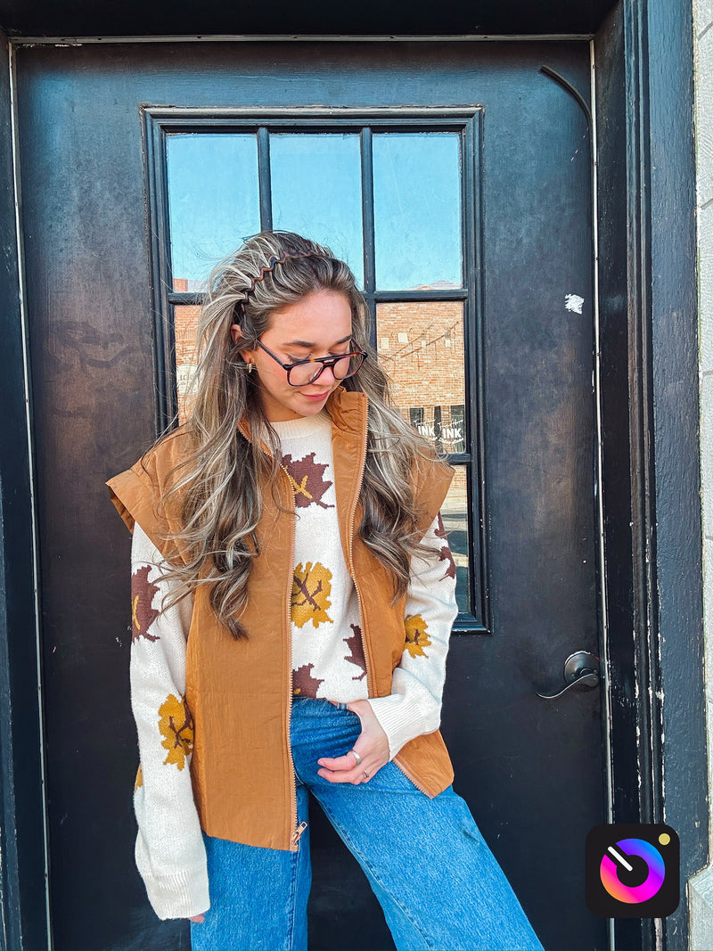 TIE SIDE PUFFER VEST