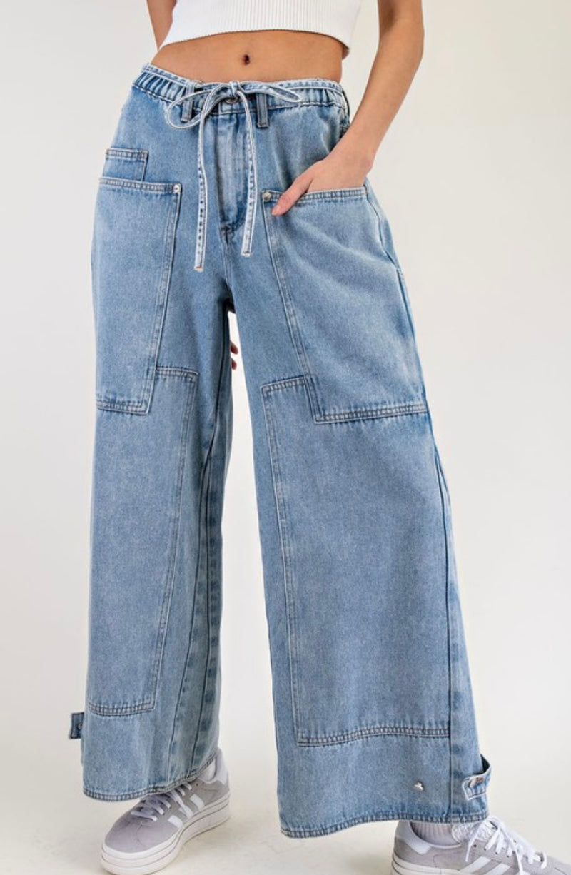 Larson Belted Patch Jean