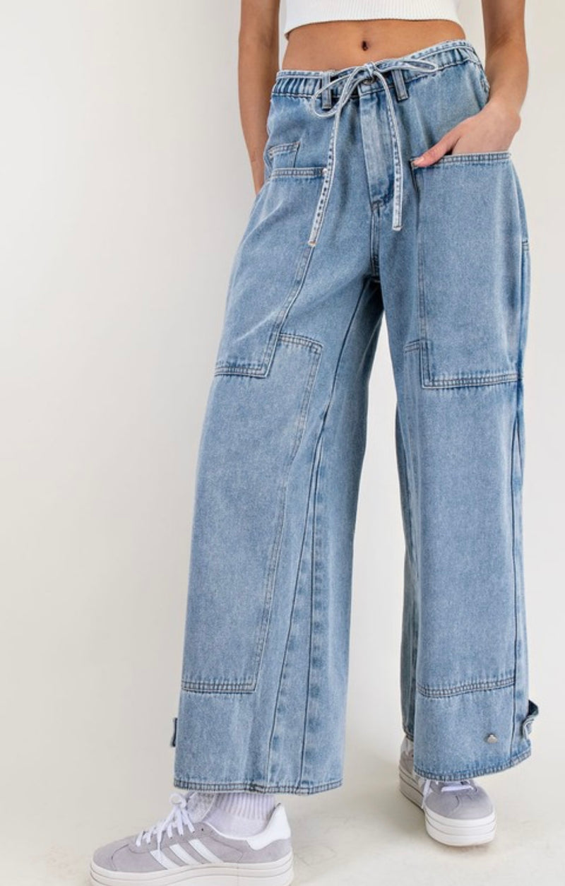 Larson Belted Patch Jean