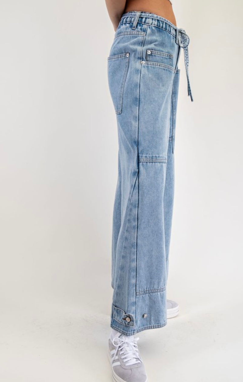Larson Belted Patch Jean