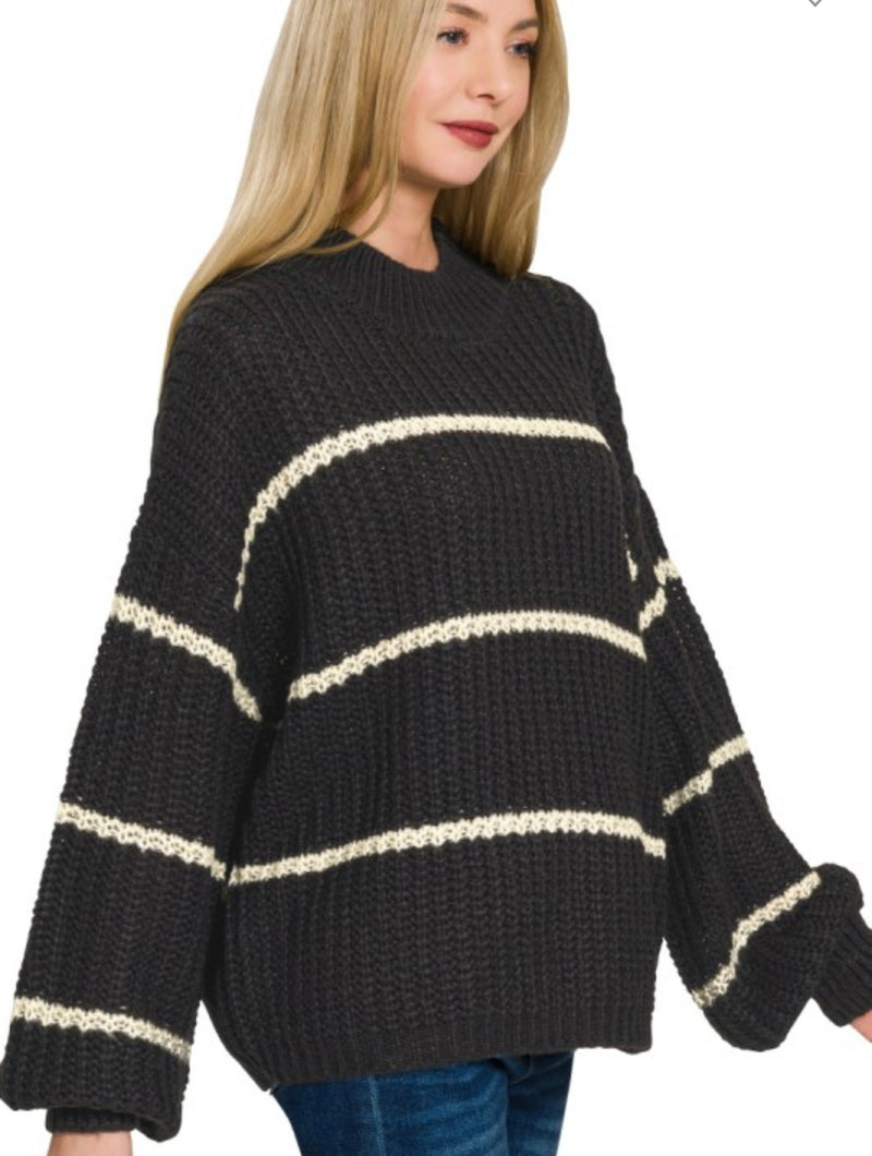 Oversized Stripe Sweater