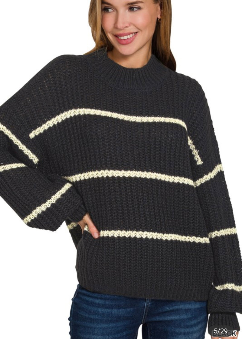 Oversized Stripe Sweater