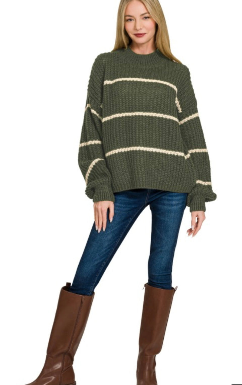 Oversized Stripe Sweater