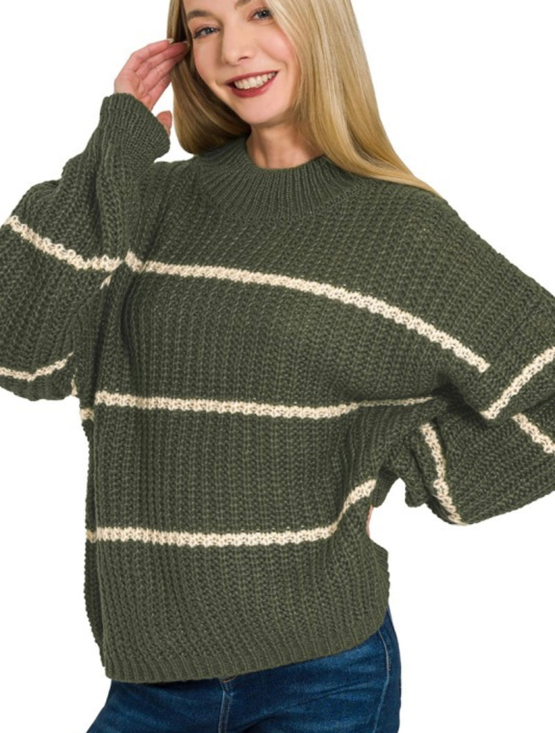 Oversized Stripe Sweater