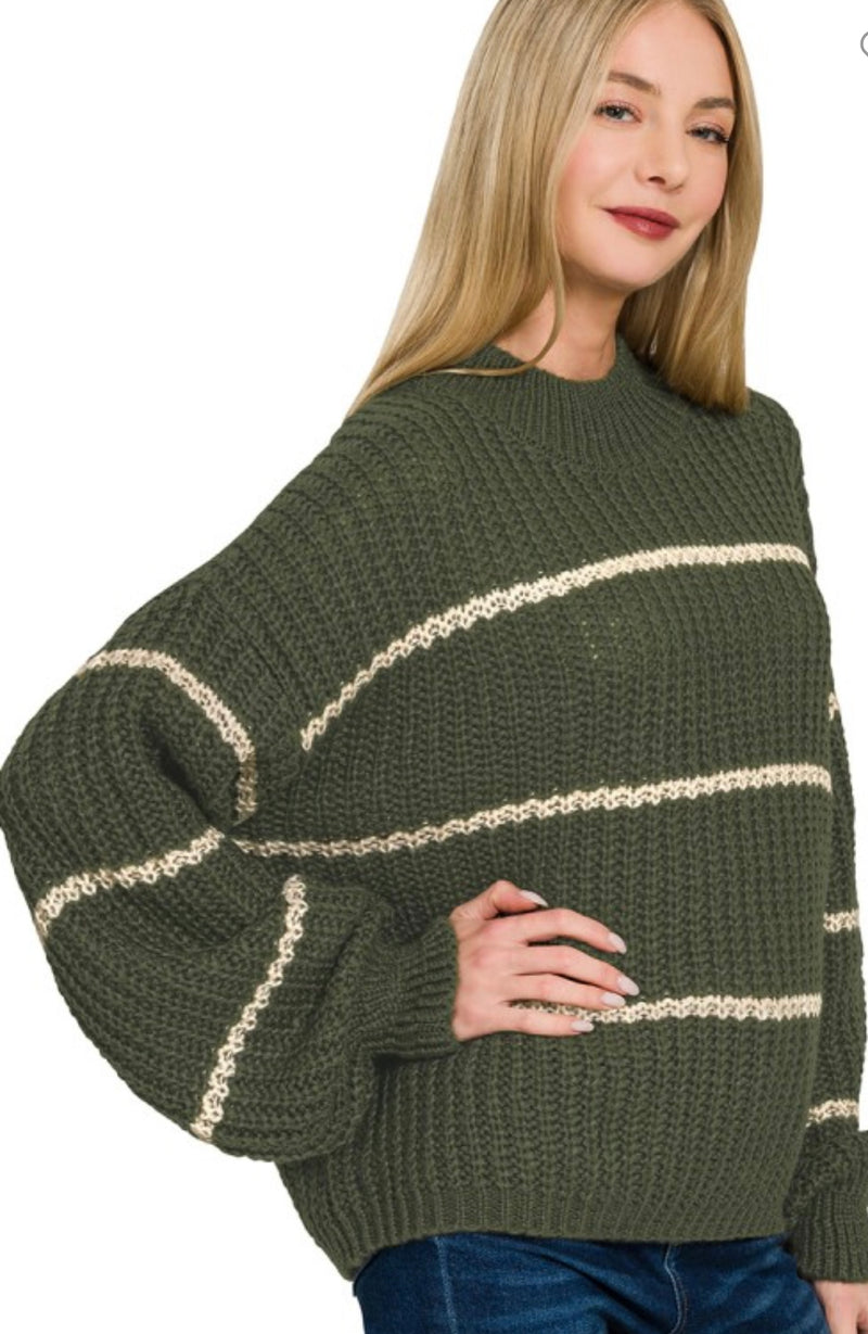Oversized Stripe Sweater