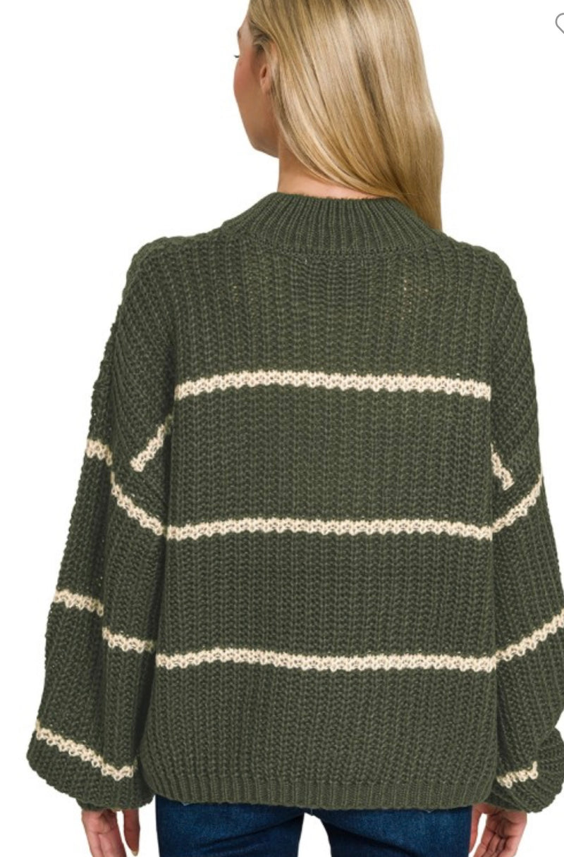 Oversized Stripe Sweater