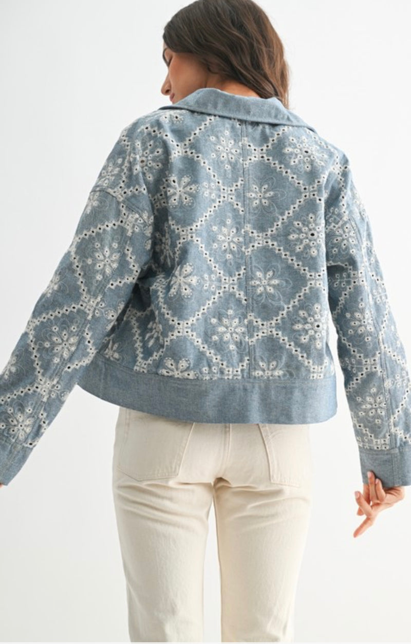 Embroidered Denim Jacket