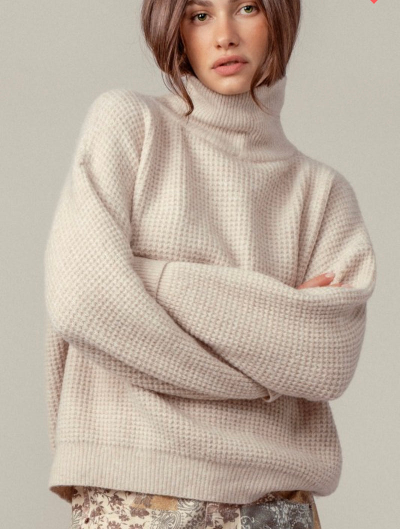 Dalton Cozy Waffle Knit Sweater