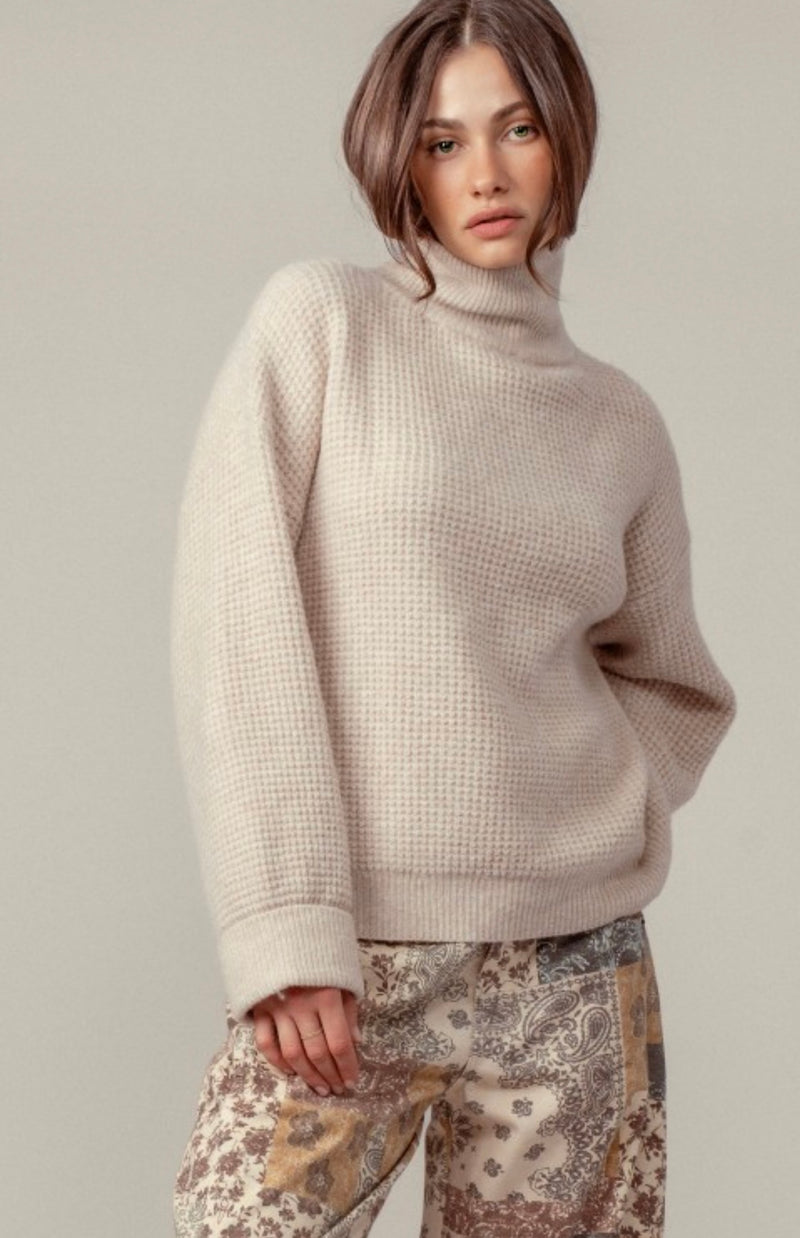 Dalton Cozy Waffle Knit Sweater