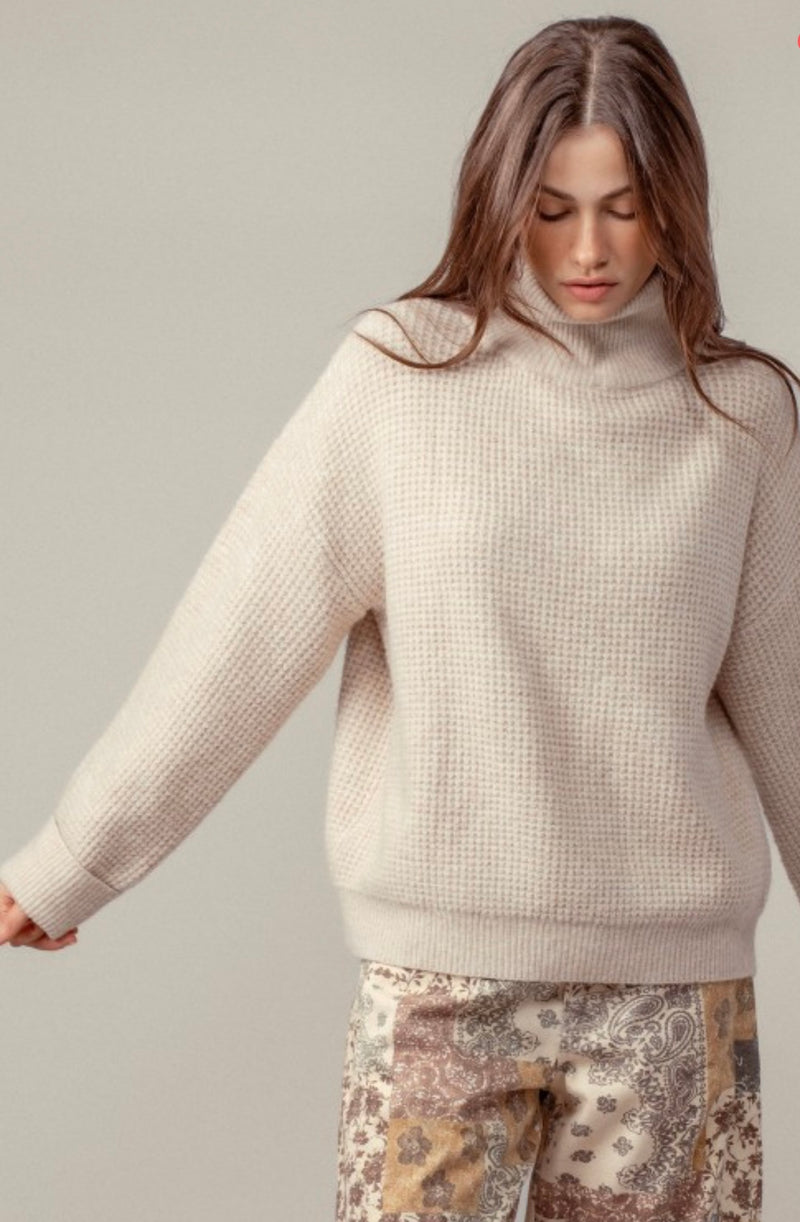 Dalton Cozy Waffle Knit Sweater