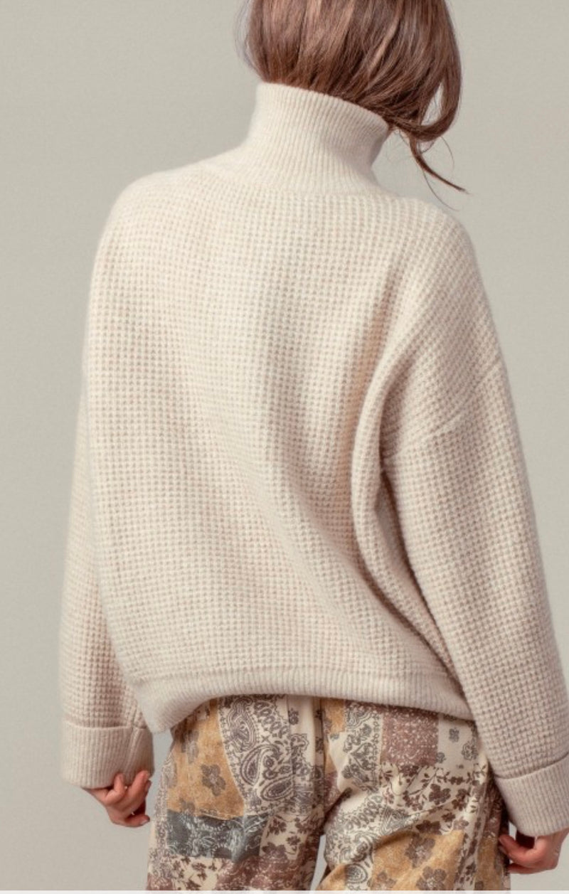 Dalton Cozy Waffle Knit Sweater