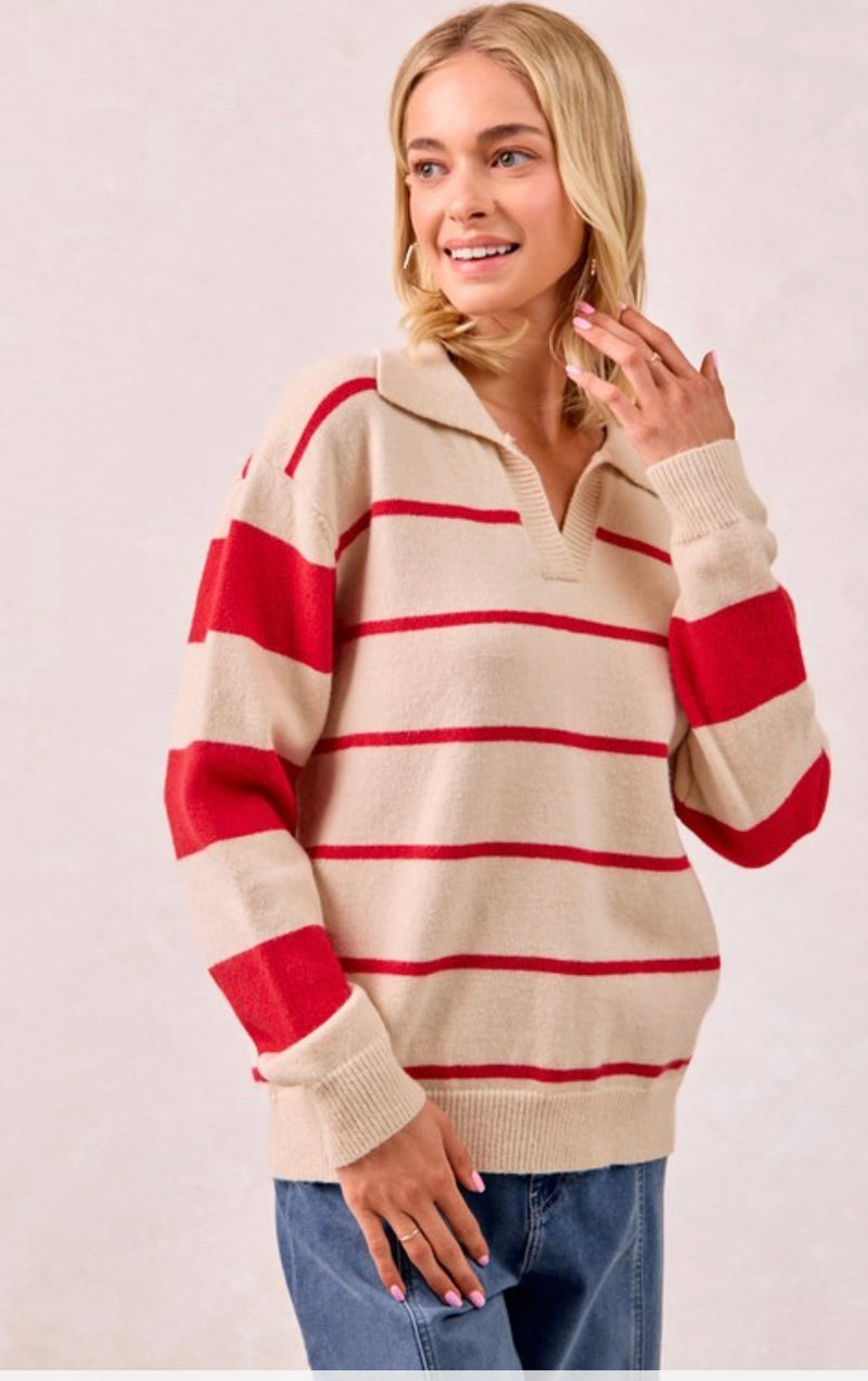 Gameday Contrast Sweater Top