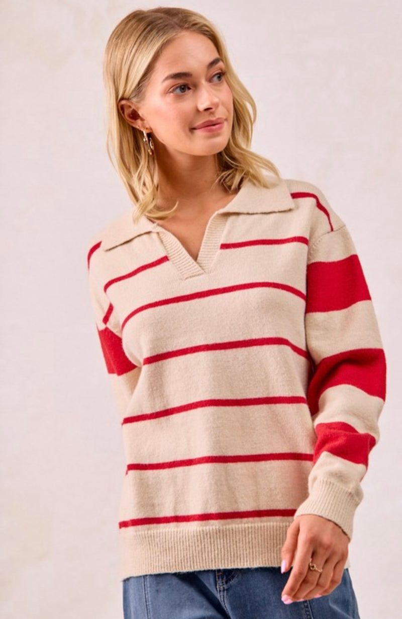 Gameday Contrast Sweater Top