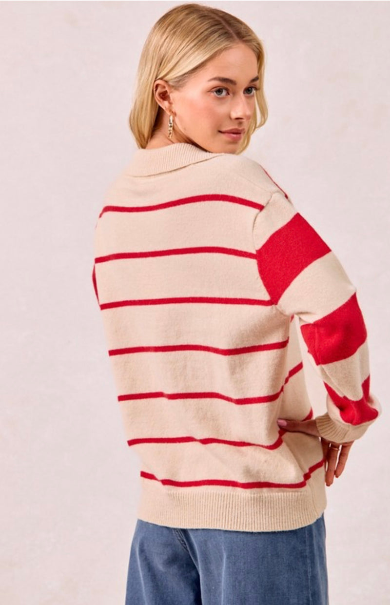 Gameday Contrast Sweater Top