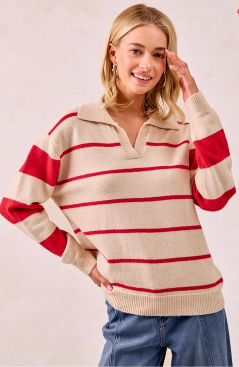Gameday Contrast Sweater Top
