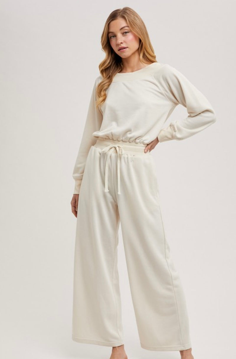 Josalyn Off The Shoulder Knit Jumpsuit