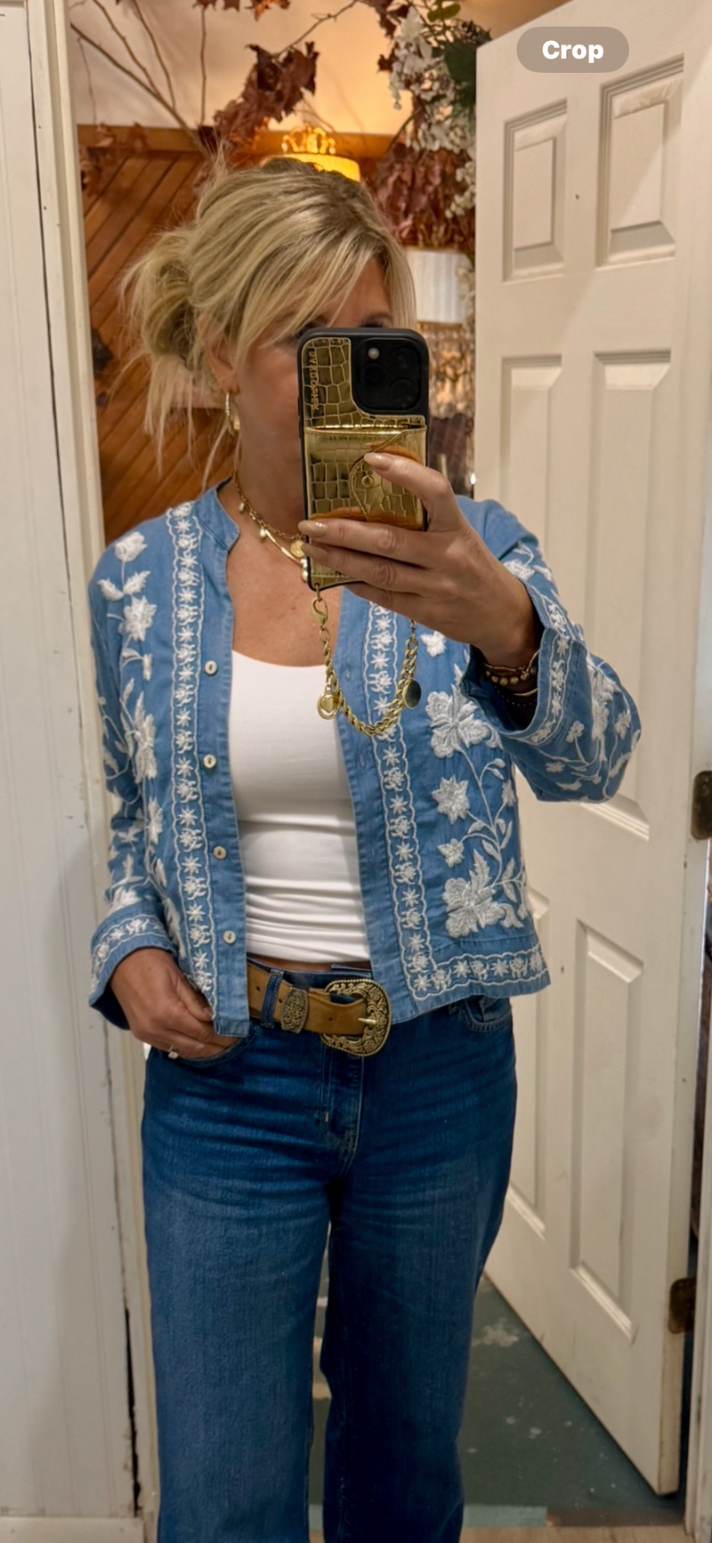 Cascade Floral Print Top