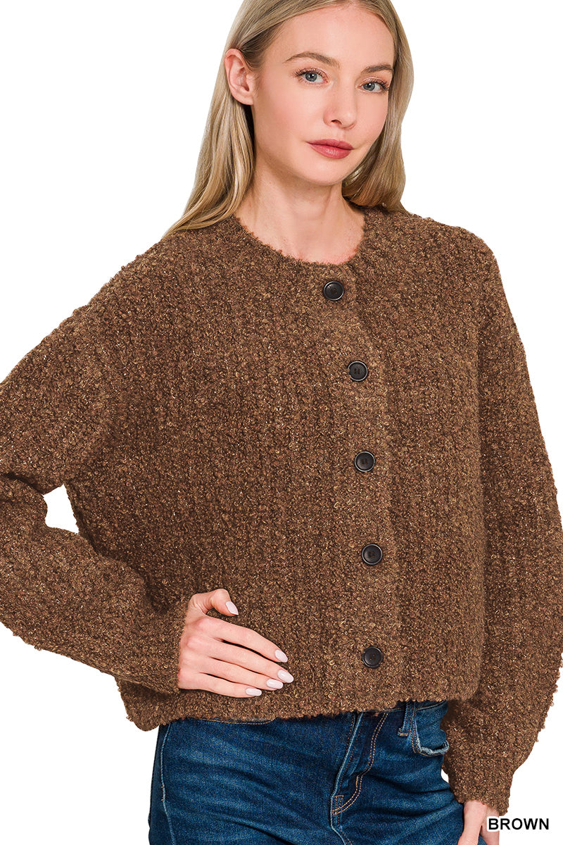 5 Button Wool Cardigan